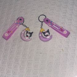 Kuromi And Hello Kitty Key Change Charms