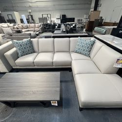 Genuine Leather Sectional
