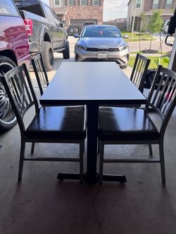 Table and 4 chairs