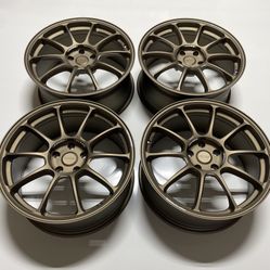 18” Bronze Rays M-Spec ZE40 Style Wheels NEW 4X Square Set 18x8.5 +42 (5x112) fits Audi Mercedes BMW