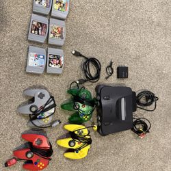 Nintendo N64: 4 Controllers, 6 Games, Including Golden Eye