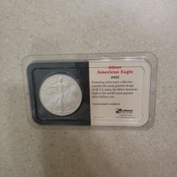 2002 American Silver Eagle.  BU 