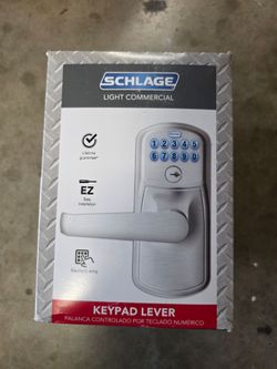 New Schlage Light Commercial

Keypad Lever Lock - Sati Chrome