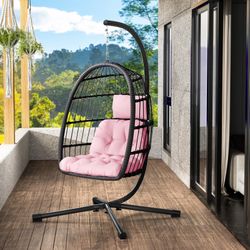 LEVELEVE Hanging Egg Chair with Stand