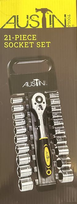 Austin Brand 21 Piece Socket Set 25$