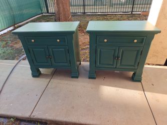 Large Pair of Nightstands.