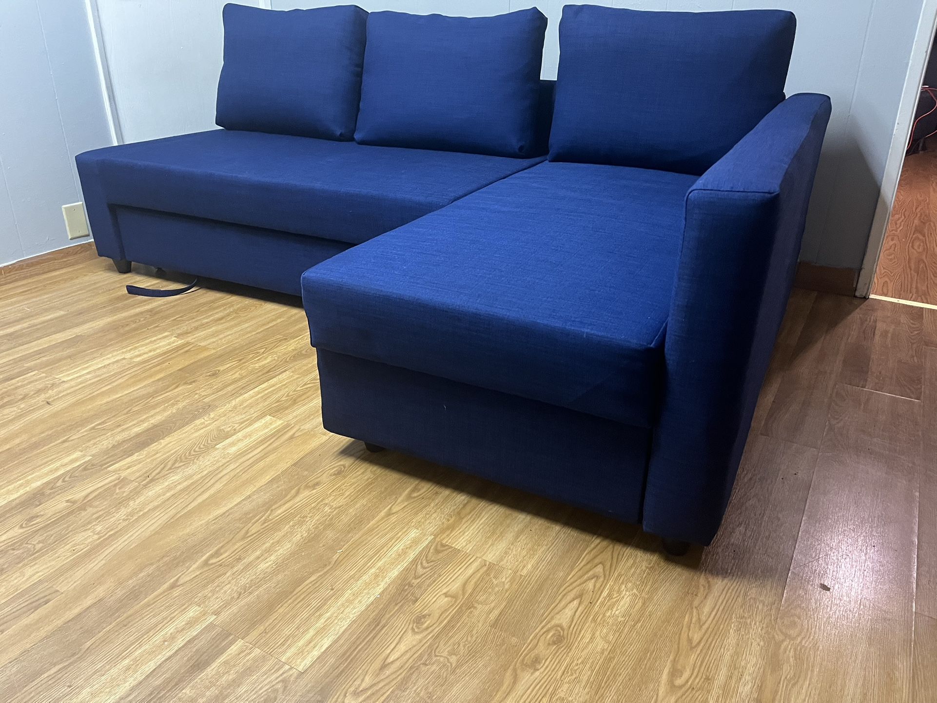 Blue IKEA Sleeper Sectional Couch