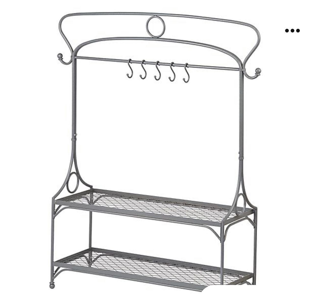 Crate And Kids Princess Wardrobe Rack With Hooks Gray