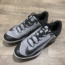 Nike Alpha Huarache Elite 4 Baseball Black Grey Men's Size 11.5