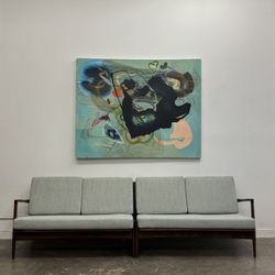 Pair Of Loveseat Sofas By Ib-Kofod Larsen For Selig