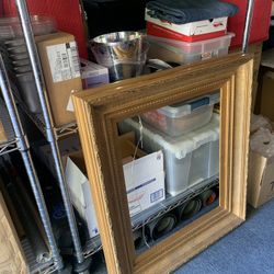 Empty Frame Gold  Wood 