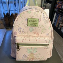 Loungefly Harry Potter Pink Mandrake Mini Backpack Floral