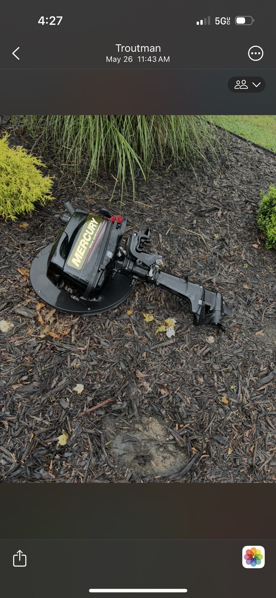 Mercury 5hp Outboard 