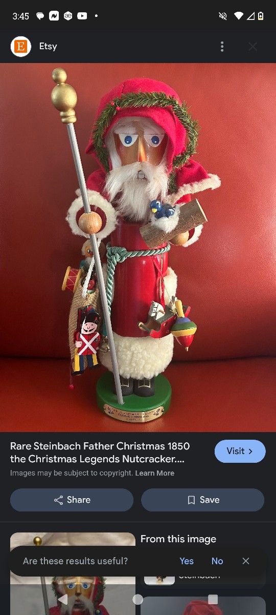 1850 The Christmas Legends nutcracker. Series S645. Signed