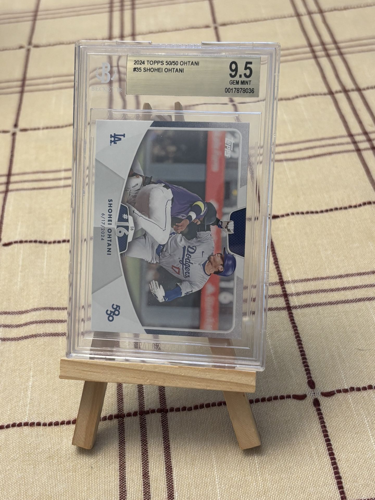 Shohei Ohtani 50/50 Dodgers BGS 9.5