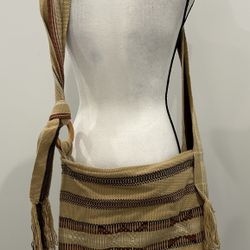 Boho Woven Messenger Bag