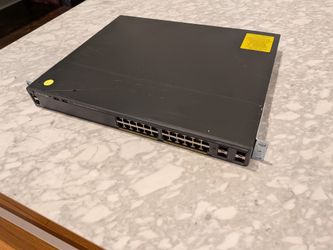 Cisco WS-C2960X-24PS-L 24-Port PoE+ Switch | LAN Base | IOS 15.2(7)E