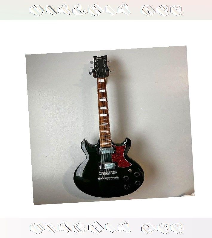 Electric Guitar Rock Hard with Superior Sound Technology fact worry