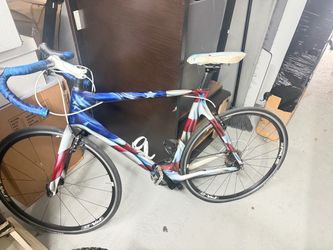 Road Bike with American Flag Paint Job