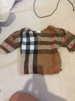 Burberry Check Print Blouse