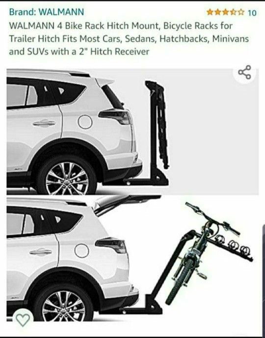 Walmann Rack Hitch Mount Bicycles New In Box Sealed