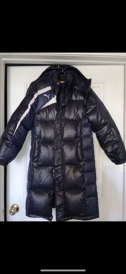 PUMAS color navy blue woman size small long coat