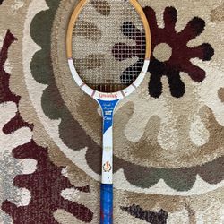 Vintage Spalding Pancho Gonzalez Autograph Pro Champ Wooden Tennis Racket