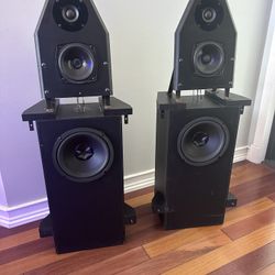 Vintage Dahlquist Stereo Speakers 