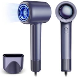 Moosoo Professional Hair Dryer, Powerful Brushless Motor Blow Dryer for Fast Drying,Ionic Hair Dryer