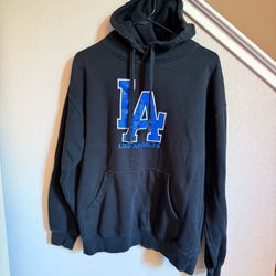 Sz L Men Black LA Los Angeles Graphic Hoodie