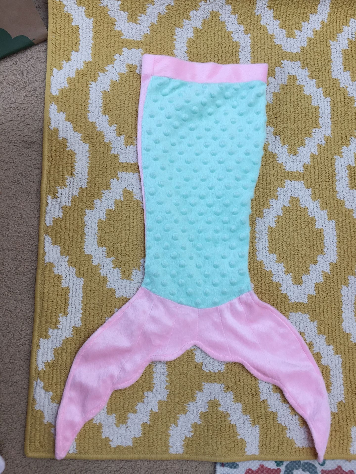 Newborn baby mermaid tail