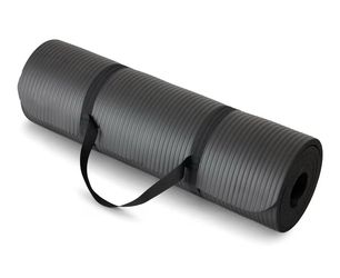 Yoga mat with strap