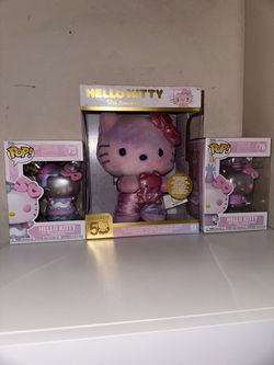 50th Anniversary Hello Kitty and Friends Plush and Funko Pops