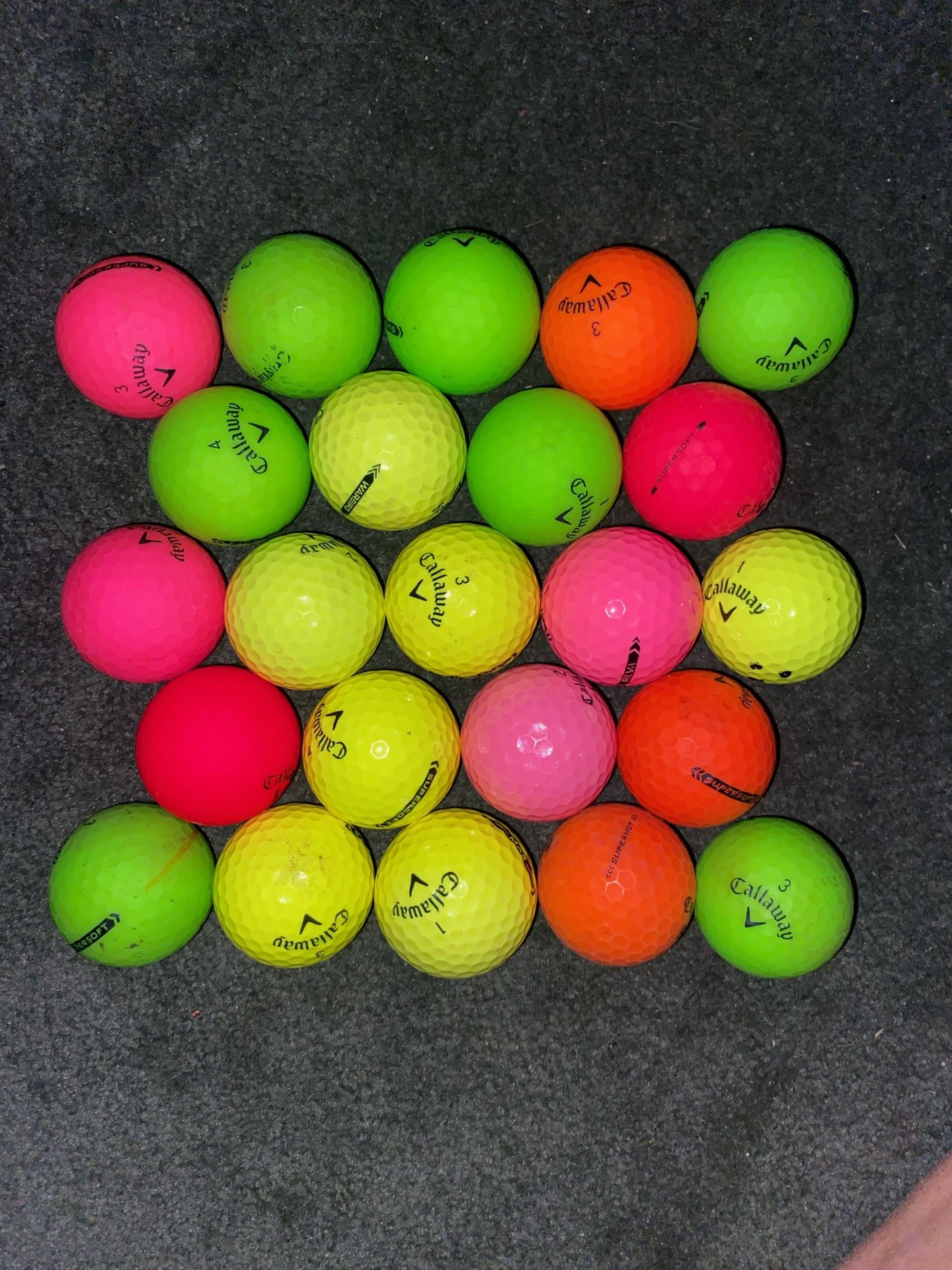 23 Callaway Matte Supersoft Golf Balls