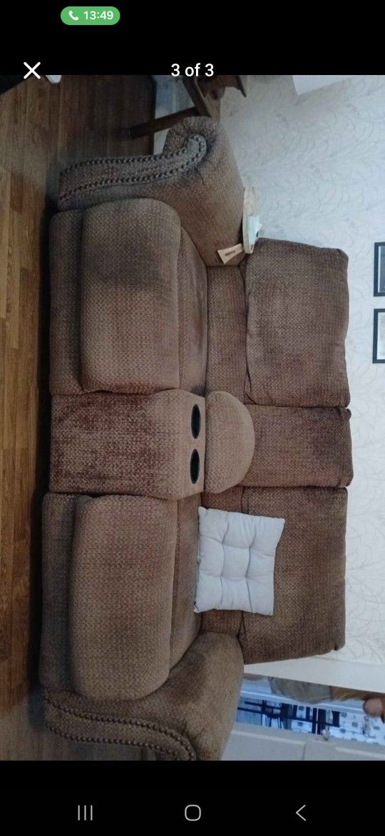 Couch Recliner And 2 Recliners