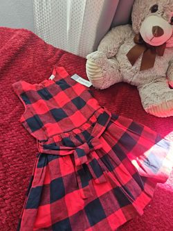 Carter's Girls Buffalo Plaid Dress 2T