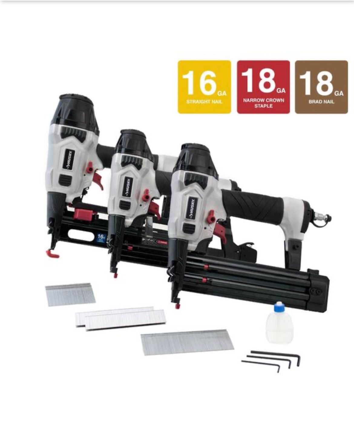  Finish Nailer Gun Set