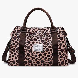 Travel Duffle Bag - Leopard Print (Brand New) $10 (Never Used)