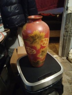 Oriental Vase Hand Painted 