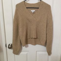 Brown Cropped Sweater