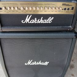 Marshall MG100HDFX with VS412 cabinet