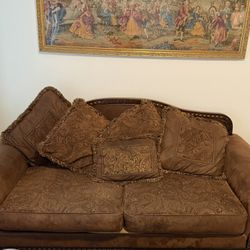 Dark Brown 3 seat couch 