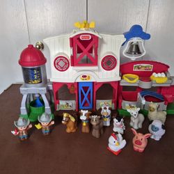 Fisher Price Little People Caring For Animals Barn/Farm Playset With Smart Stages Levels 
