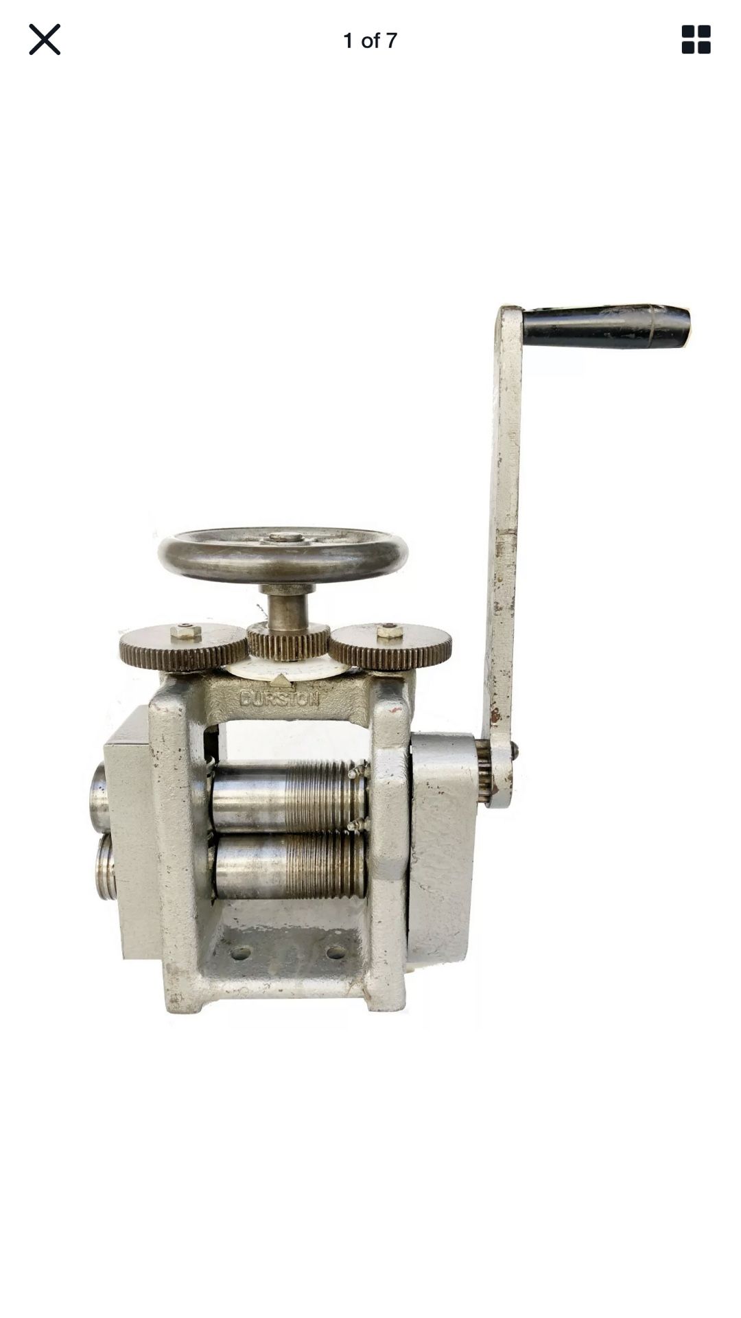 DURSTON 125mm rolling mill used with side rolls reduction gear