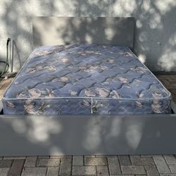 Nice gray IKEA bed Queen size, mattress included. I can deliver for an additional cost. In perfect condition!! The price is $200 