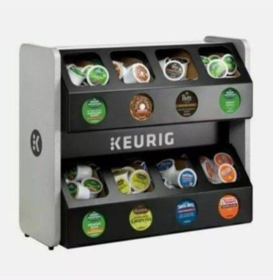 2 Keurig Premium 8-Sleeve K-Cup Pod Storage Rack