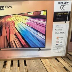 Best Deals.  65" Screen Led Smart 4k By LG ThinQ.  1 Year Warranty 