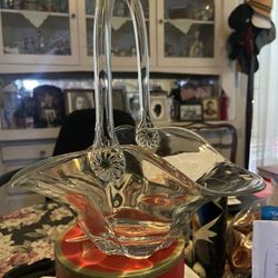 Glass Clear Basket 