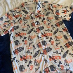 SF Giants Hawaiian Shirt for Men - Arena Giveaway Item - Baseball Fan Gear