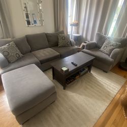 3 Piece Sofa- Chair, Sofa, Ottoman